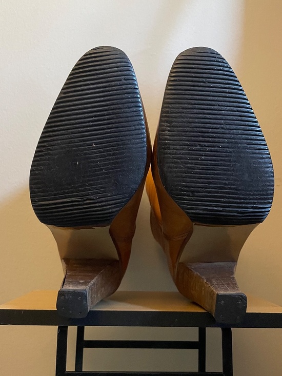 Vintage Western-Style Ankle Boots Cognac Quilted Leather – Size 6–6.5 GUVC *NOTE - Picture 9 of 12